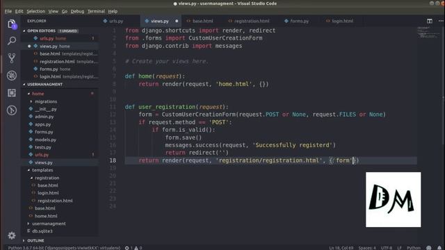 How to Implement Registration and Login In Django 2.0 смотреть онлайн