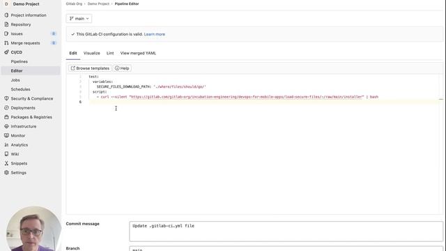 Project-level Secure Files Demo смотреть онлайн