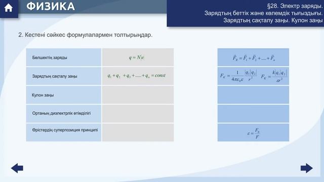 Электростатика. Формулалар #физика #ұбт #физика_формула #ент #заряд #Кулон смотреть онлайн