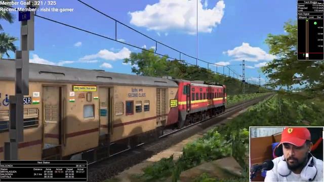 ANOTHER ICF JOURNEY WITH WAP4 | 12747 GNT - SC PALNADU SF EXP | THE SOUTH CENTRAL RAILWAYS IN MSTS смотреть онлайн