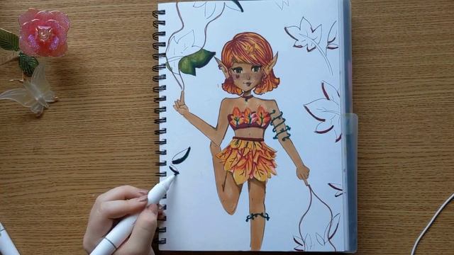 Cozy Fall Art Vlog! ? Aesthetic Drawing, Leaf Pressing, Snacks, and More! смотреть онлайн