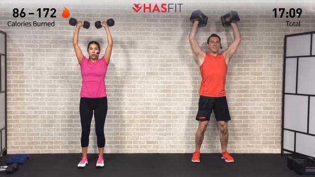 35 Minute Arms and Shoulder Workout at Home for Women & Men - Dumbbell Shoulder and Arm смотреть онлайн