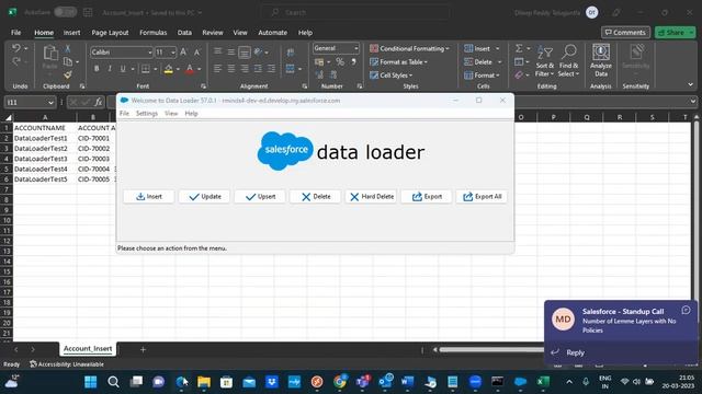 Data Loader Operations - Insert , Update , Upsert смотреть онлайн