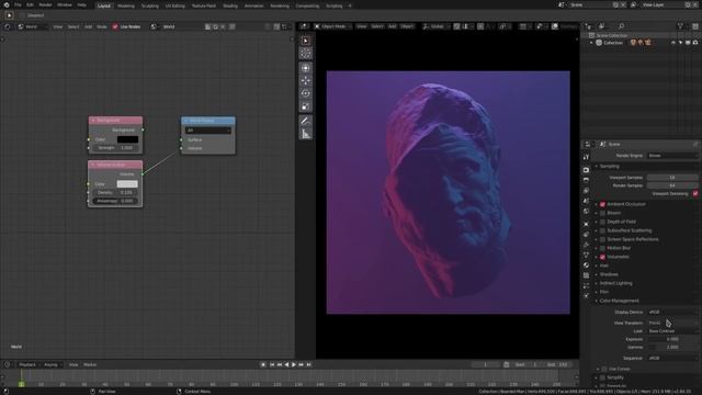 Blender 2.8 Eevee Tutorial - Creating Cool Ambient Scenes with Volumetric Lighting смотреть онлайн