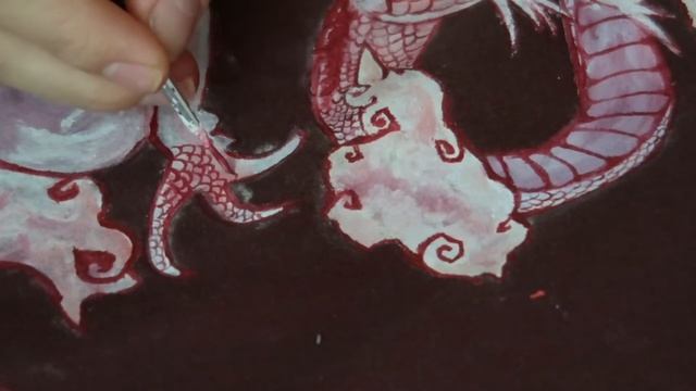 ?РИСУЮ НА ШОПЕРКЕ.Какими красками рисовать на ткане?Как нарисовать дракона??? смотреть онлайн