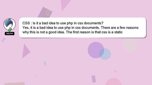 CSS : Is it a bad idea to use php in css documents? смотреть онлайн