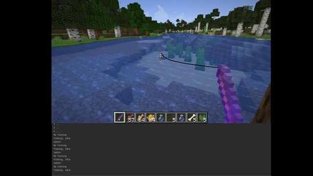 Minecraft Fishing Bot (proof of concept) смотреть онлайн