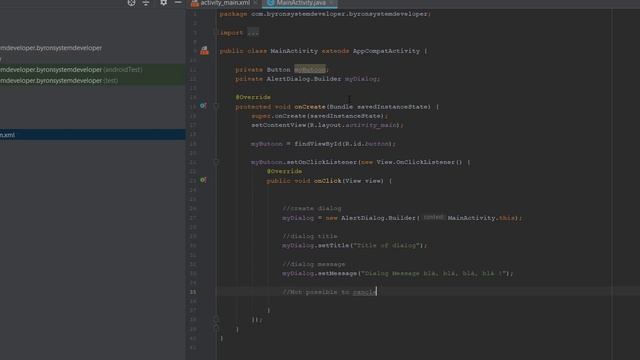 AlertDialog Buider in Android Studio смотреть онлайн