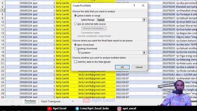 Transpose Table Dimension Excel смотреть онлайн