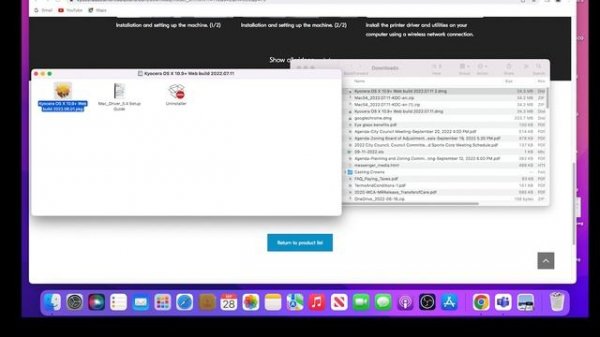 ECOSYS MA6000ifx/ MA5500ifx/ MA4500ix/ MA4500ifx Install Printer Driver for Mac
