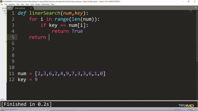 Linear Search Algorithm | #8 Data structure and Algorithms in python | python tutorial | 2020 смотреть онлайн