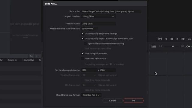 FCPX Project To DaVinci Resolve And Back