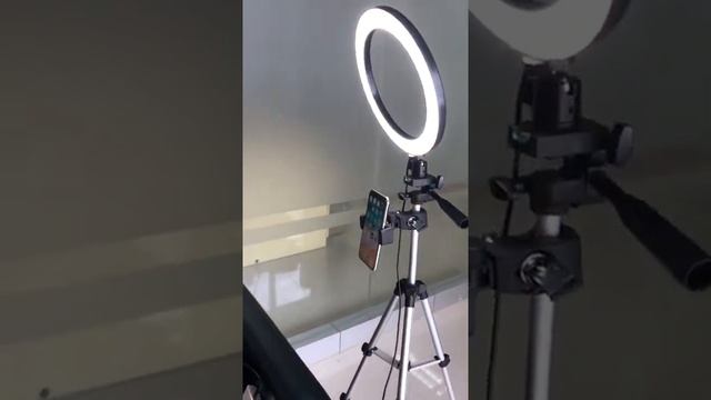 Светодиодная кольцевая лампа для камеры студийной съемки макияжа на youtube селфи с штативом смотреть онлайн