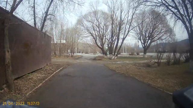 Видео за 21.04.2023 года Еду в сторону Города вид передней камеры