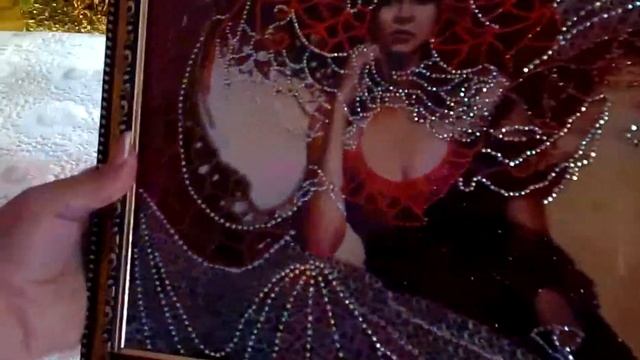 Какие картины из страз можно выложить своими руками .Оригинальная идея для подарка смотреть онлайн