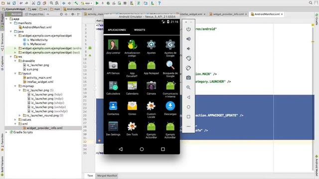 Capítulo 296 - Crear un Widget: Probar el Widget Android смотреть онлайн