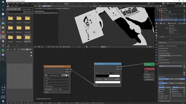 Tutorial: Monochrome Toon shading style in blender [EEVEE ONLY] смотреть онлайн
