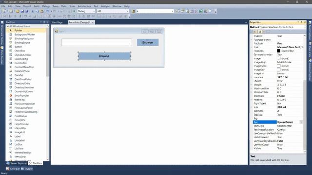 How to upload a file in Windows Form Application | Visual Studio 2010 смотреть онлайн