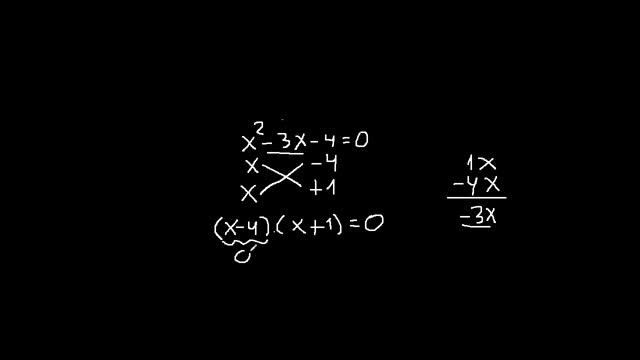 resolver x^2-3x-4=0 ecuacion cuadratica x2-3x-4=0 . exponente 2 смотреть онлайн