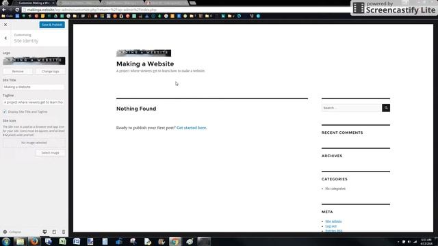 WordPress 4.5 Features - Logo Upload смотреть онлайн