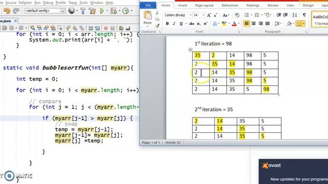 Sort array in Descending order in Bubble sort in java - Hindi смотреть онлайн