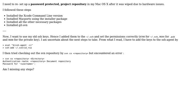 Unix & Linux: Re- Setup git-svn repository in Mac after a cleanup смотреть онлайн