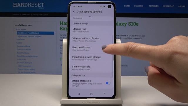 How to Clear Credentials in SAMSUNG Galaxy S10e - Remove All Certificates смотреть онлайн