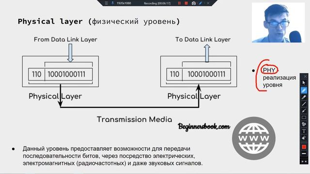 Физический и Канальный уровень - модель OSI. Сети Python. смотреть онлайн