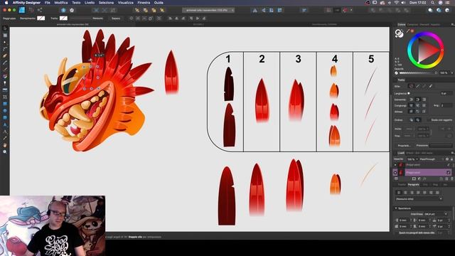Creating vector feathers in Affinity Designer with David Sossella смотреть онлайн