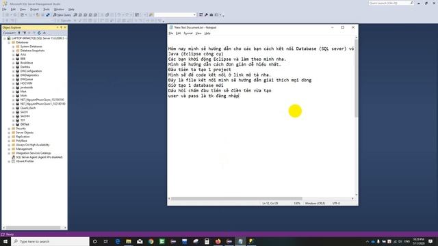 Kết nối Java Eclipse với SQL Sever смотреть онлайн