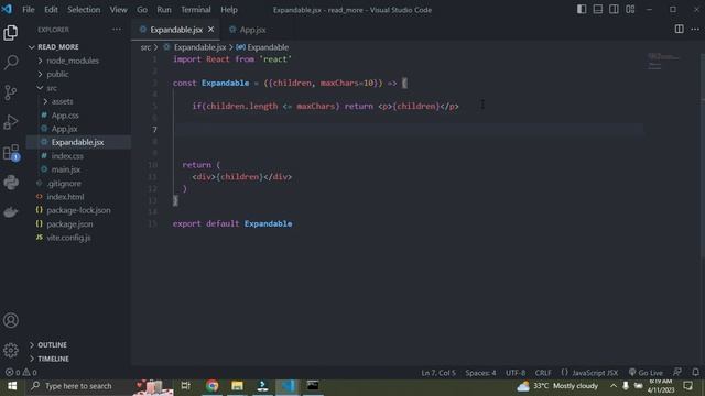 Build a Read more/Read Less Button using React Js - React Js Project for Beginners. смотреть онлайн