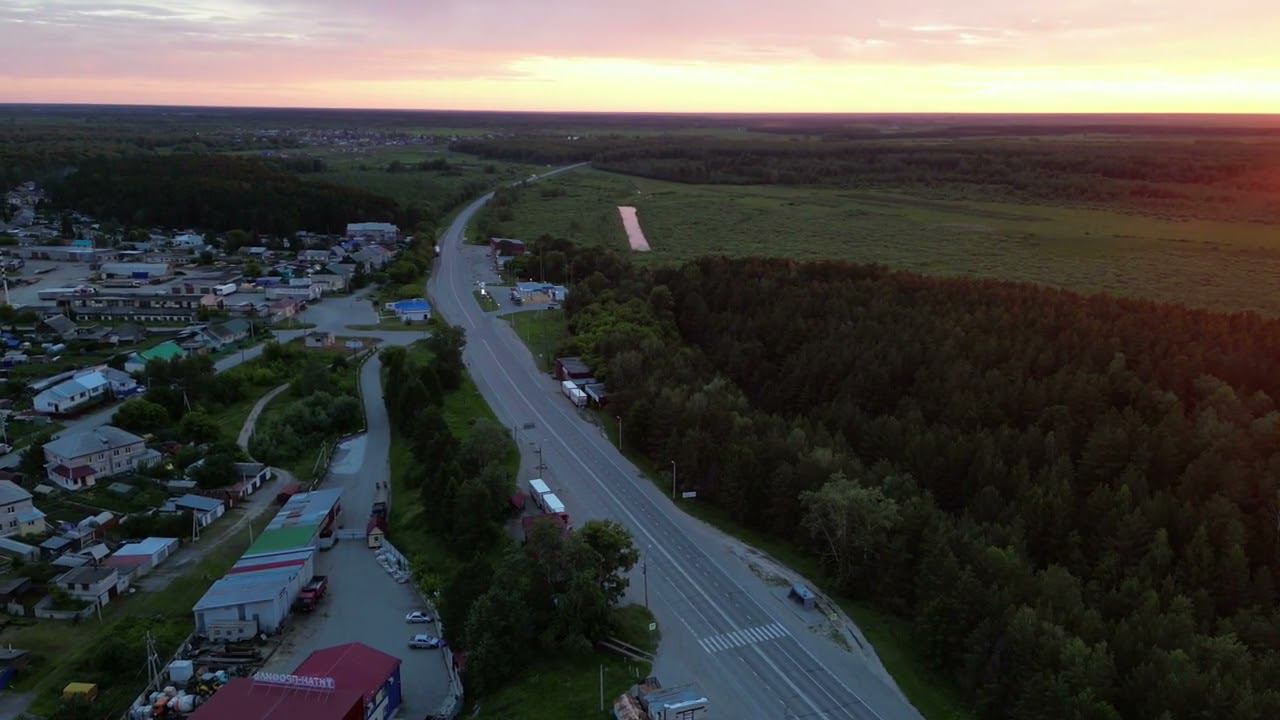 Гиперлапс. Трасса Тюмень-Омск