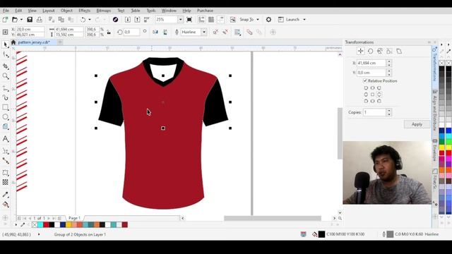 CARA BIKIN LINE PATTERN UNTUK JERSEY DI CORELDRAW смотреть онлайн