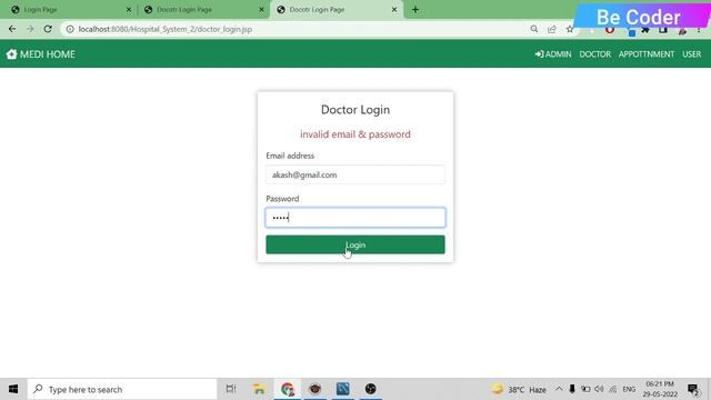 #6 Doctor Login Module Hospital Management System | Advance Java Project смотреть онлайн