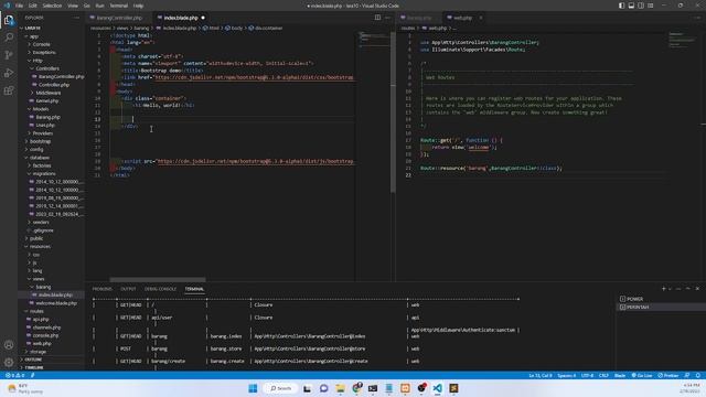 PART 3 Membuat Controller dan View dan Menampilkan Data | Laravel 10 смотреть онлайн