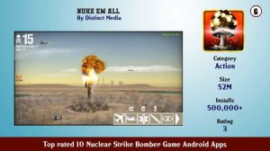 Top rated 10 Nuclear Strike Bomber Game Android Apps