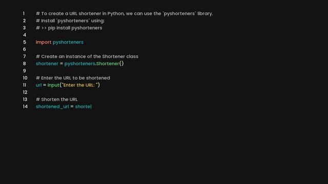 Create a url shortener in python смотреть онлайн