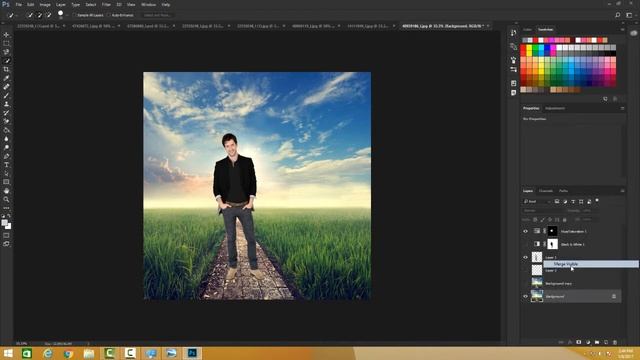 Photoshop - Flatten Image/Merge Down & Merge Visible/Stamping смотреть онлайн