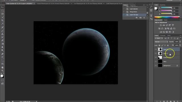 Photoshop Tutorial - Creating a Solar System: Lesson 2 смотреть онлайн
