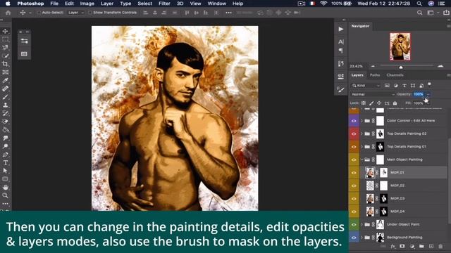 Artisana - Painting Art Effect Photoshop Action Tutorial смотреть онлайн