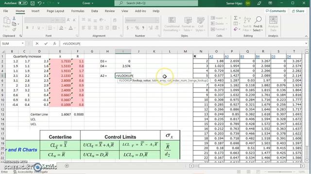 SPC (Statistical Process Control) X-bar and Range chart in MS Excel 365 смотреть онлайн