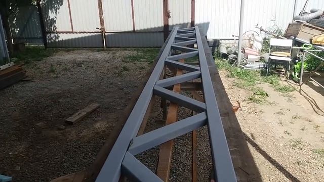 изготовление фермы для навеса