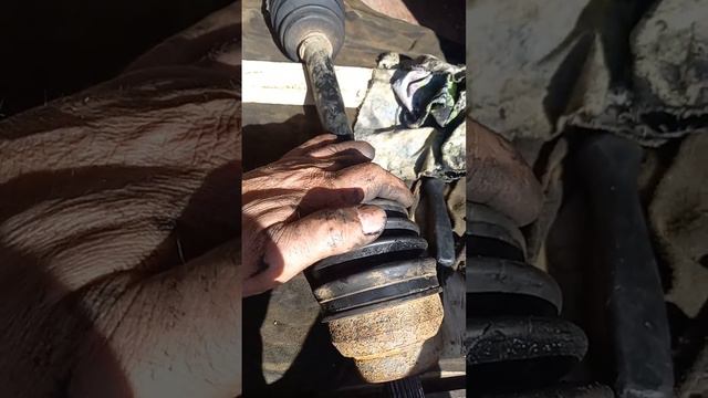 Замена пыльника  наружного шруса от  ВАЗ 2110 ,  на Чери Бонус А13 ...