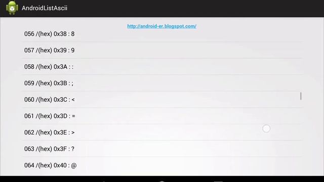 Display ASCII character on ListView смотреть онлайн