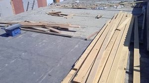 Монтаж односкатной кровли на гараж с профлистом