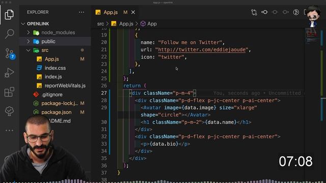 Open source LinkTree alternative using ReactJS with PrimeReact in 10mins - EddieHub смотреть онлайн