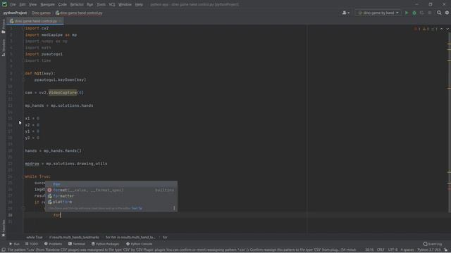 Dino game using Open CV PYTHON #python #opencv #corona #programmer #coding #virus #dinogame смотреть онлайн