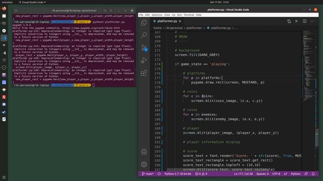 Python and Pygame Platform Game Part 10 - Winning and Losing смотреть онлайн