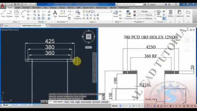 DISINTEGRATOR BLOCK || AUTO CAD 2D PRACTICE DRAWING || BASIC TUTORIALS FOR BEGINNERS #137 смотреть онлайн