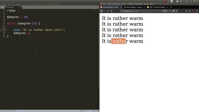 PHP 7: While and do while loops | Tutorial Nr. 9 смотреть онлайн